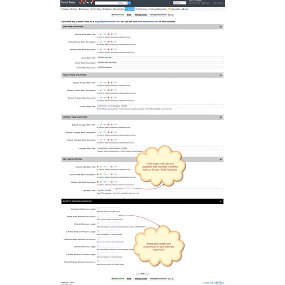 FME's PrestaShop Modules: PrestaShop SEO Module