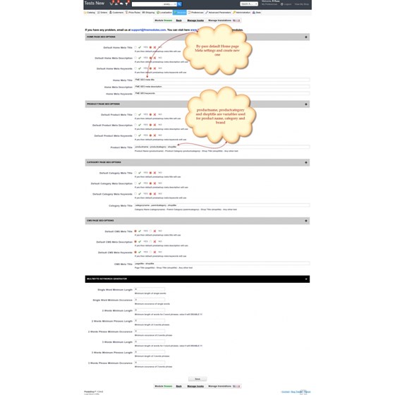 FME's PrestaShop Modules: PrestaShop SEO Module